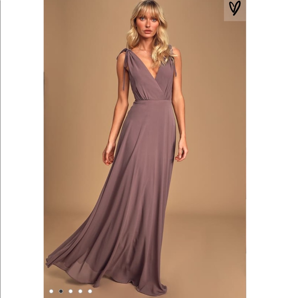 Dance the Night Away Dusty Purple Backless Maxi